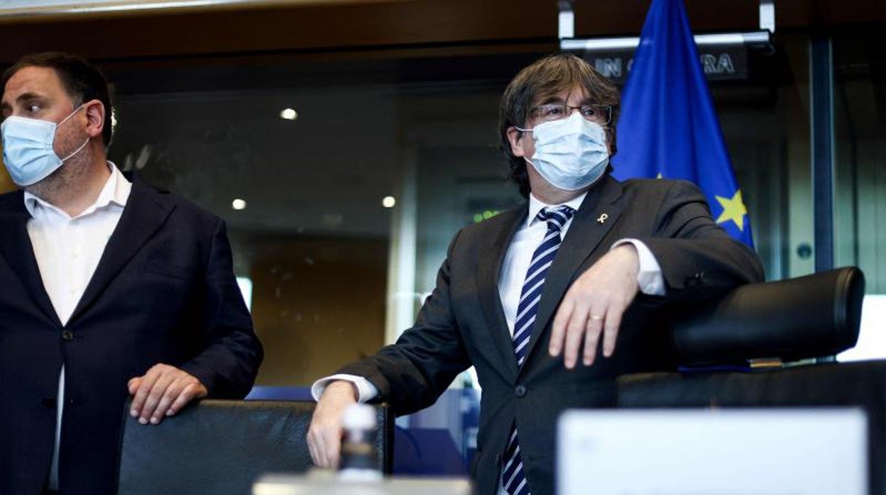 Puigdemont, en un acto en Bruselas