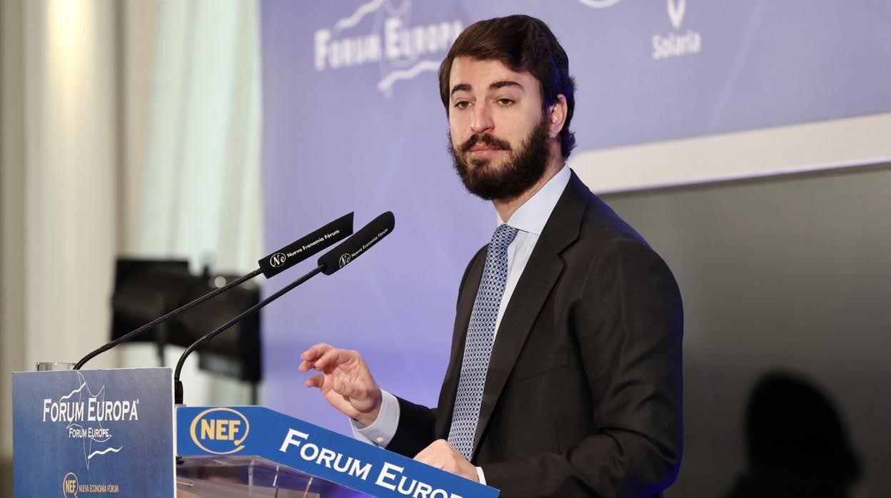 García-Gallardo, durante su intervención en el desayuno de Forum Europa