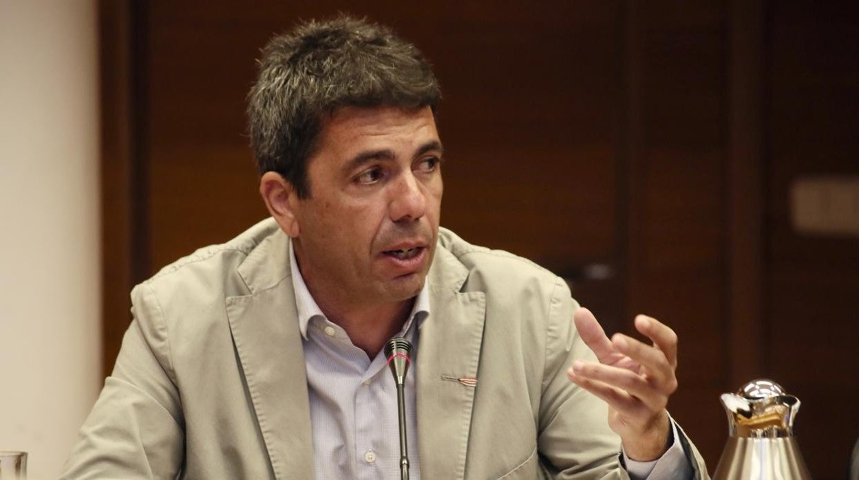 Carlos Mazón, durante su intervención