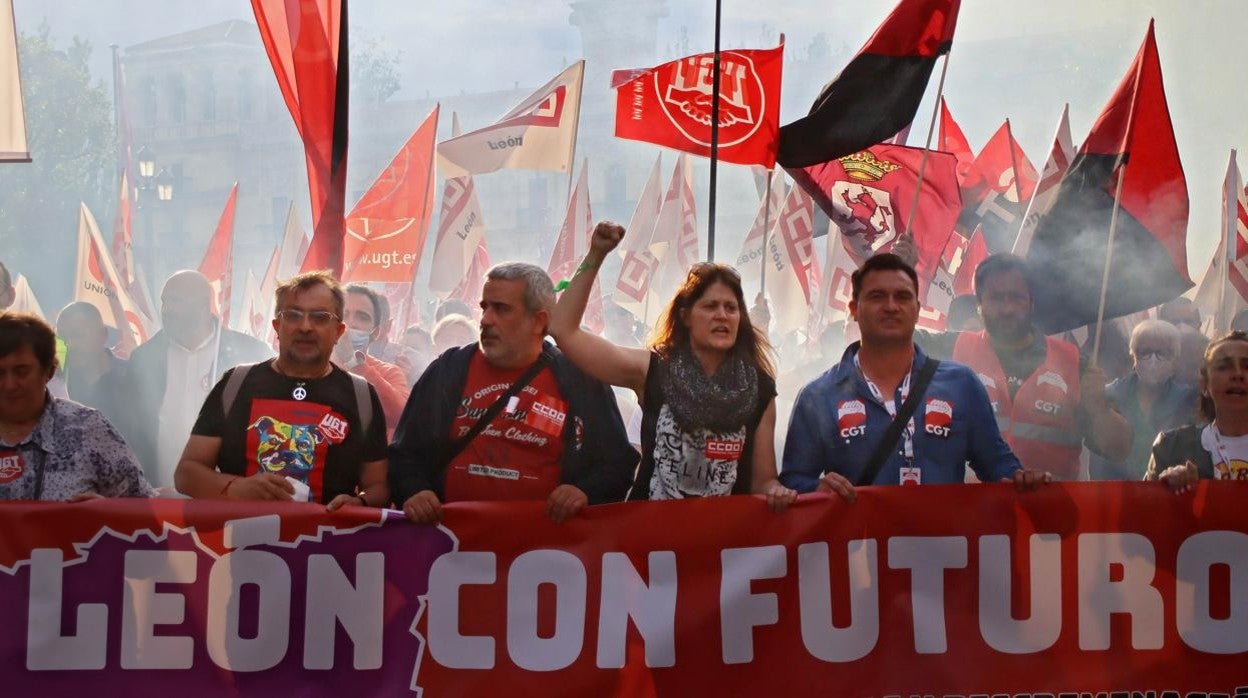 Manifestación en la capital leonesa