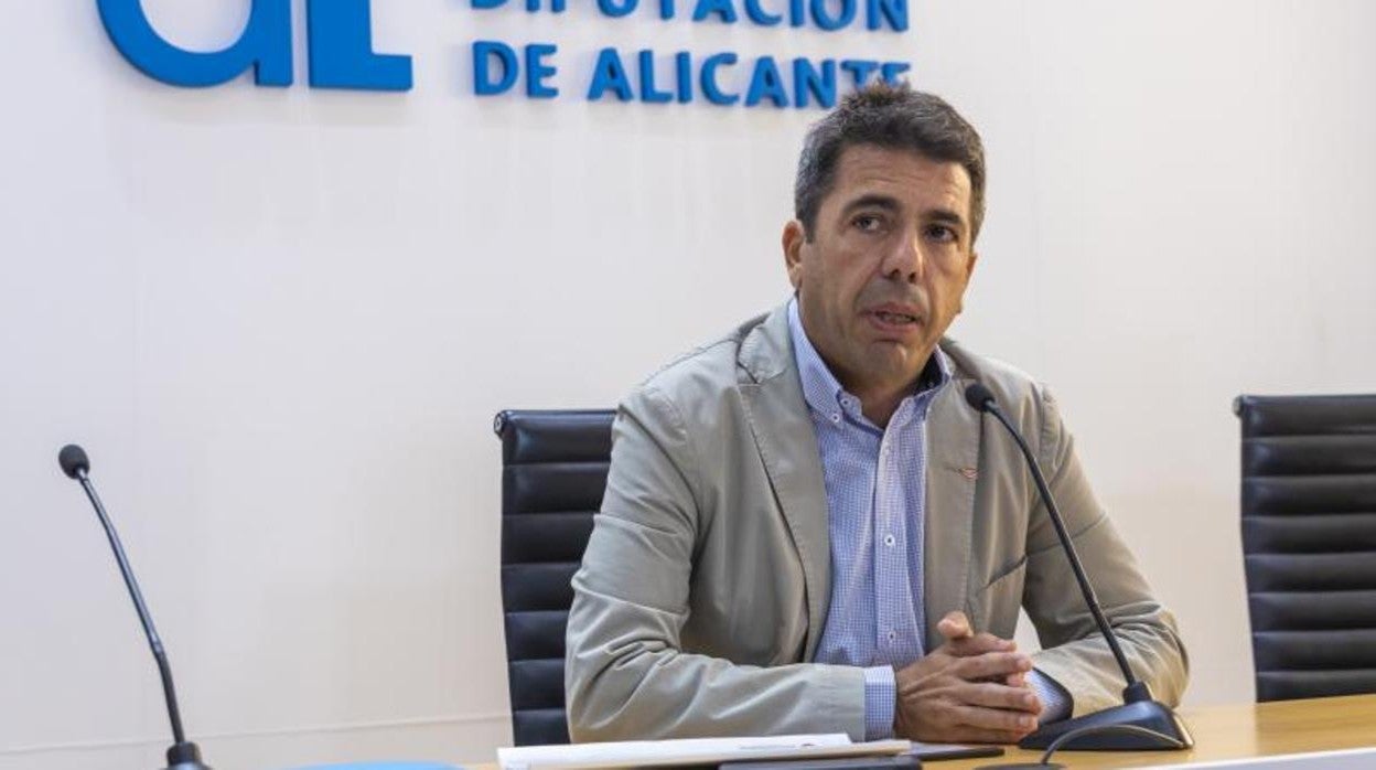 Carlos Mazón, presidente de la Diputación de Alicante y del PPCV