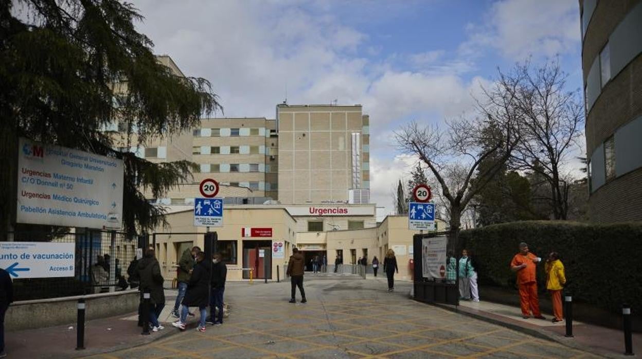 Entrada de Urgencias del Hospital Gregorio Marañón de Madrid