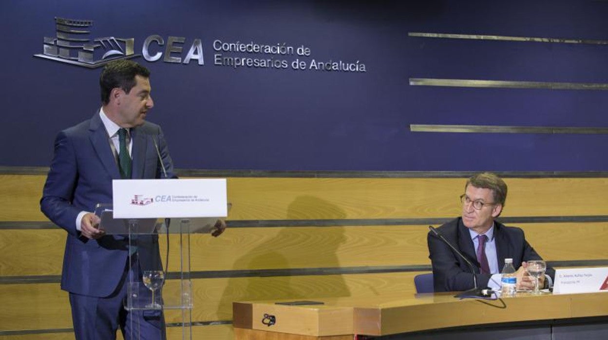 Encuentro en la Cea con Núñez Feijoo y Moreno Bonilla