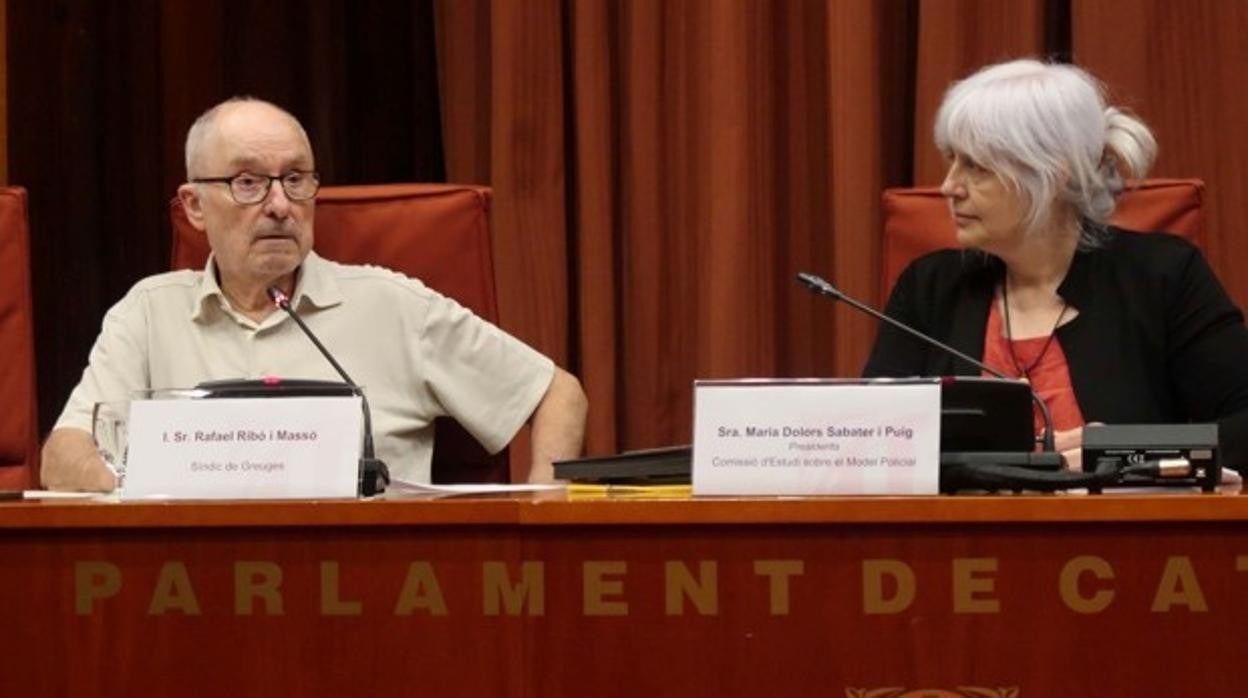 El Síndic de Gregues, Rafael Ribó, durante su intervención en la comisión sobre el modelo policial