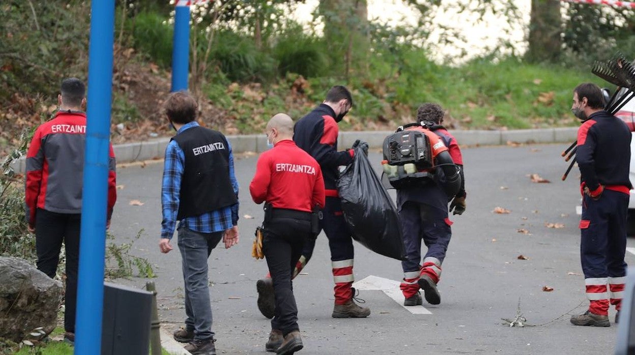 La Ertzaintza solo encontró dos piernas amputadas de la víctima