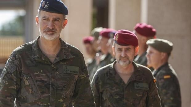 El Rey Felipe VI visita el cuartel militar de la OTAN en la localidad valenciana de Bétera