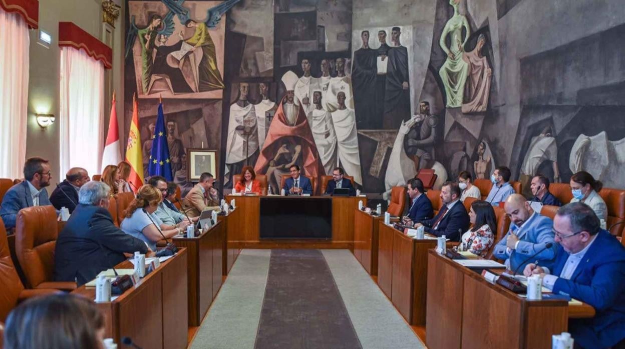 En la imagen de archivo, el pleno celebrado en la Diputación de Ciudad Real