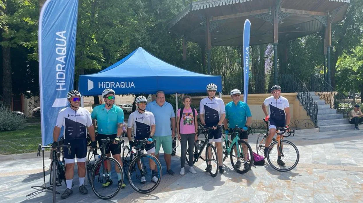 Reto de Hidraqua celebrado este fin de semana para recorrer 500 kilómetros en bici en la Comunidad Valenciana a favor de Aspanion