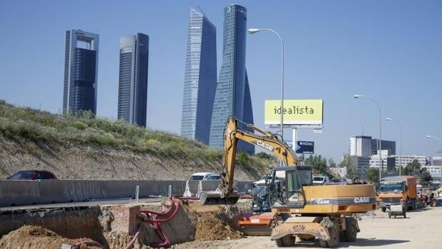 Avance de las obras del Nudo Norte: ya están listos los accesos definitivos desde el paseo de la Castellana