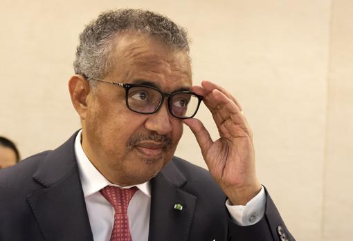 Imagen del director general de la OMS, Tedros Adhanom Ghebreyesus