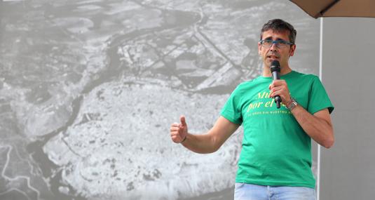 Eduardo Sánchez Butragueño durante su intervención en el 'Festival de Música por el Tajo'