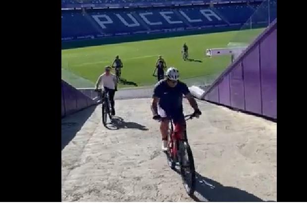 Ronaldo ya pedalea hacia Santiago: «Voy a sufrir»