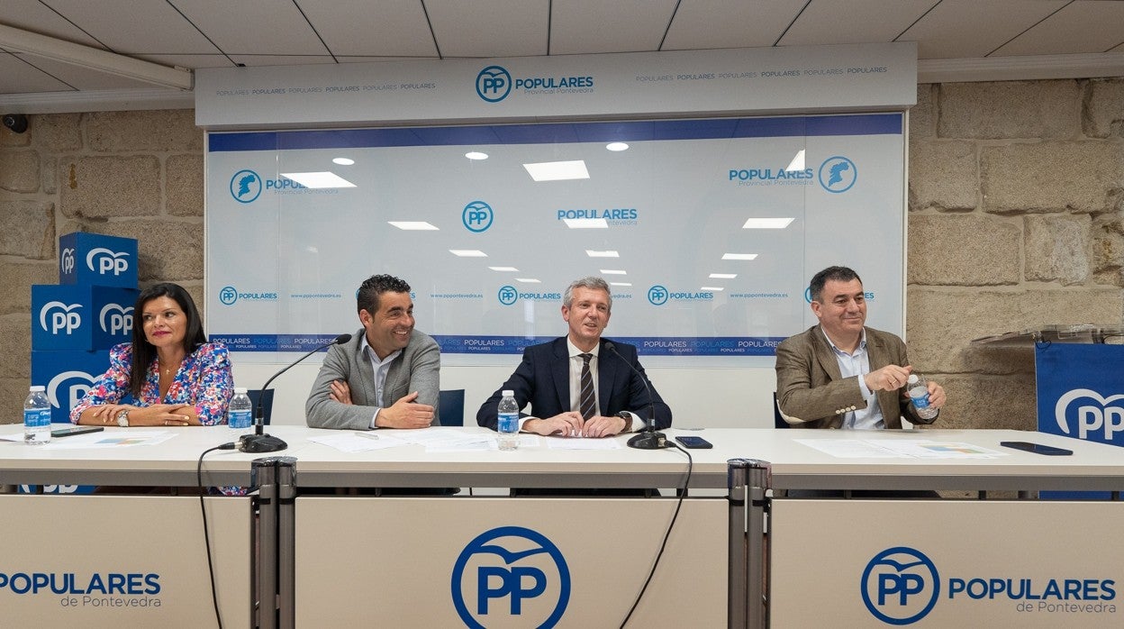 Rueda, este miércoles al frente de la junta directiva provincial del PP de Pontevedra