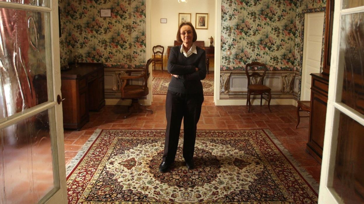 Ángela Hernández Benito, en la Casa Museo Zorrilla