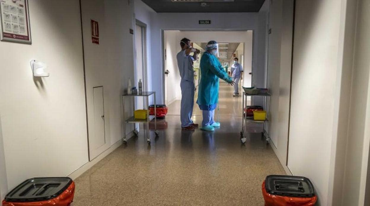 Personal sanitario en un centro hospitalario de la Comunidad Valenciana