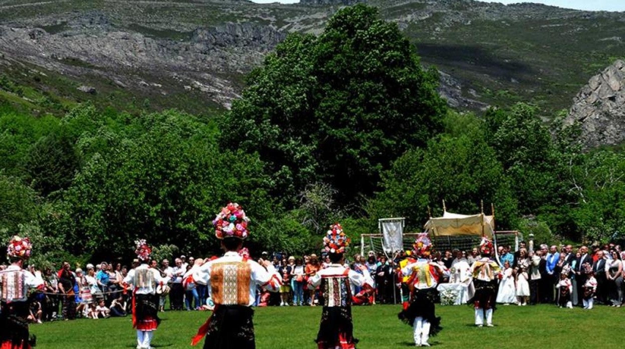 Corpus Christi en Valverde de los Arroyos, en Guadalajara