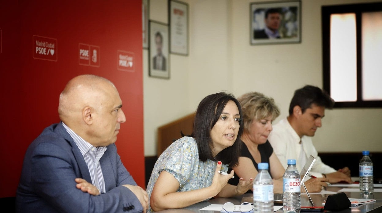 La lideresa del PSOE de Madrid Ciudad, Mercedes González, en el Consejo Territorial del partido