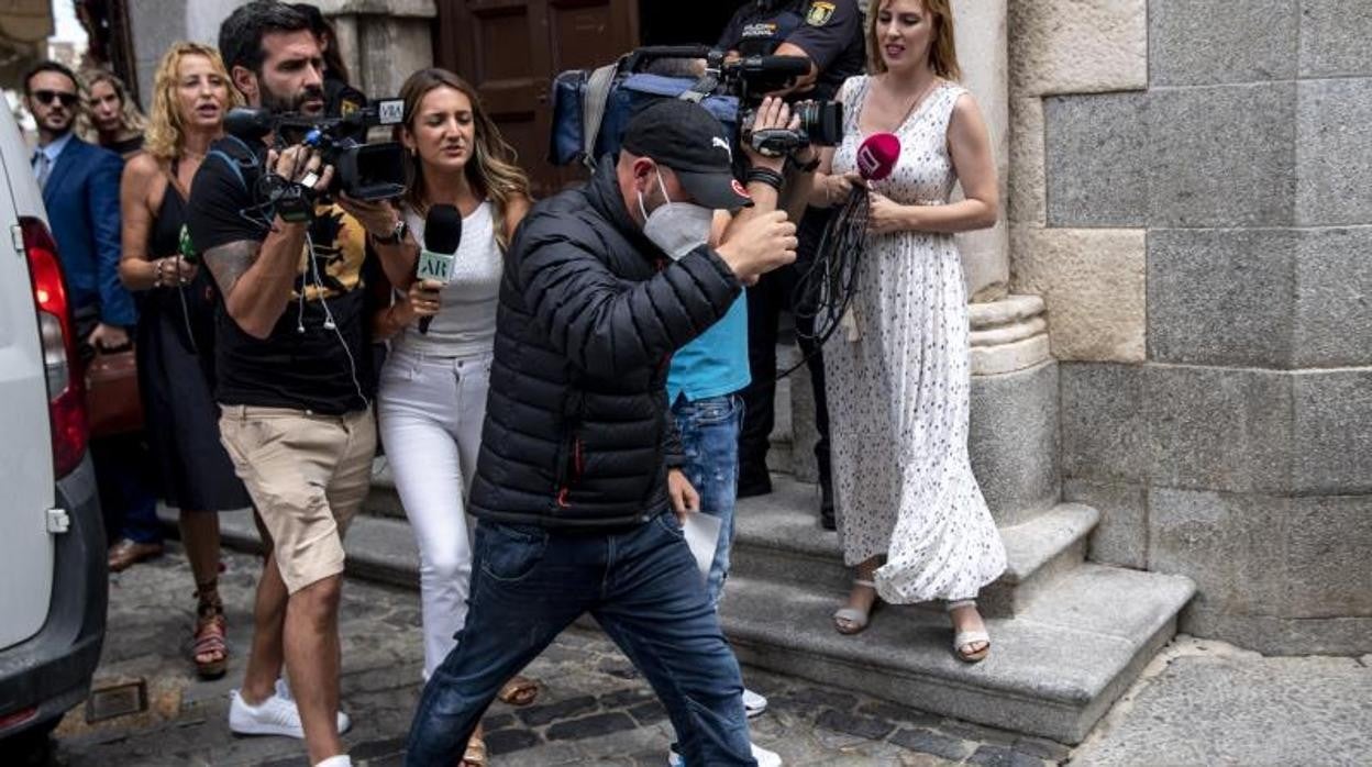 Luis del Castillo, 'el Vacas', esta mañana a las puertas de la Audiencia Provincial de Toledo