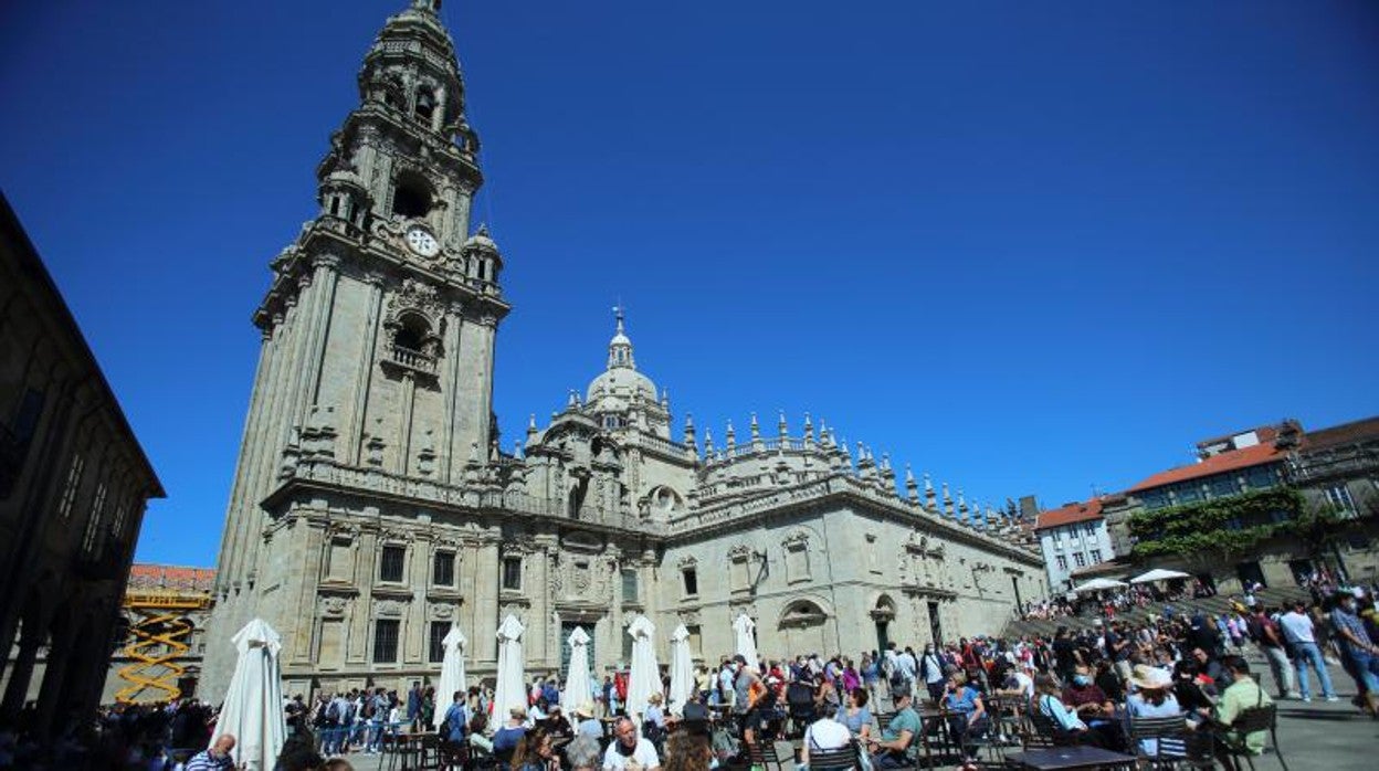 Turismo en Santiago, en una imagen del pasado verano