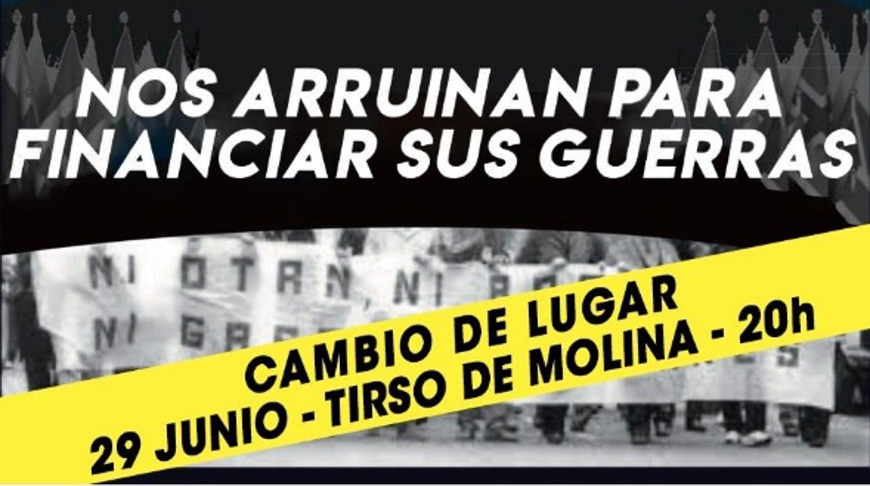 El cartel de la nueva protesta difundido por el Movimiento Antirrepresivo