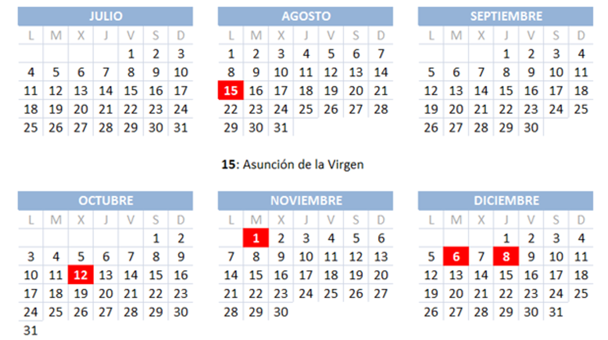 Calendario laboral 2022 en Valencia: cuándo es el próximo festivo y puente del verano