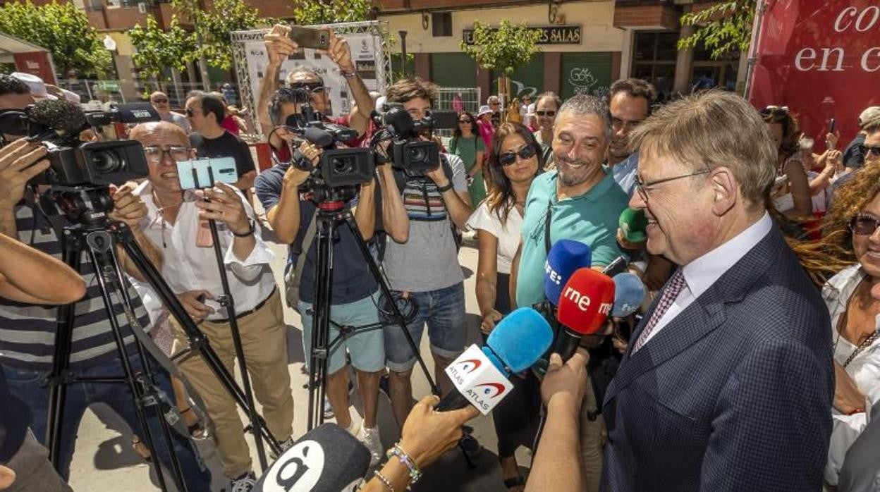 El presidente de la Generalitat, Ximo Puig, en su última visita a Alicante, hace unos días