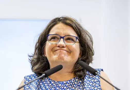 Imagen de Mónica Oltra tomada el día que anunció su dimisión