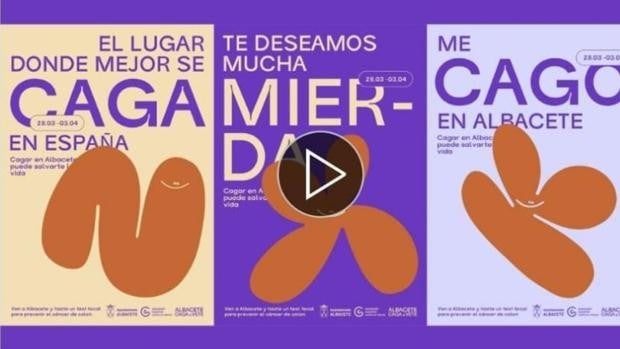 El PP pide retirar una falsa campaña de unos estudiantes que invita a ir a «cagar» a Albacete para prevenir el cáncer de colon