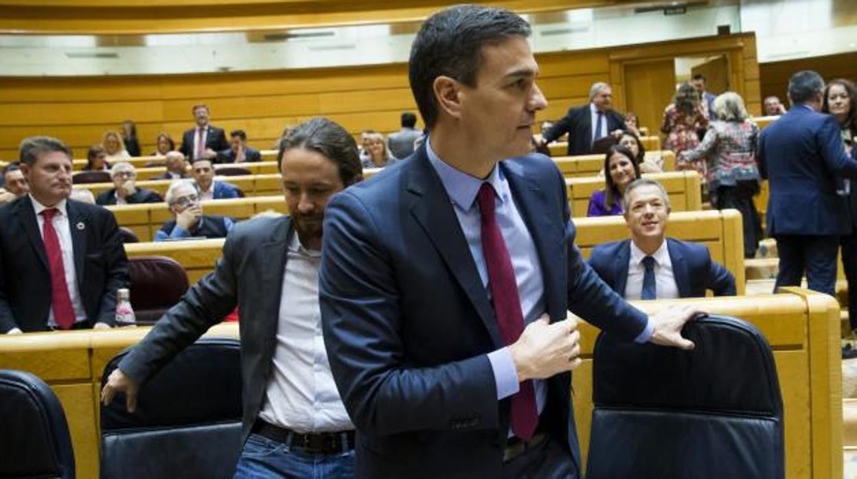 Pedro Sánchez y Pablo Iglesias, en una imagen de archivo