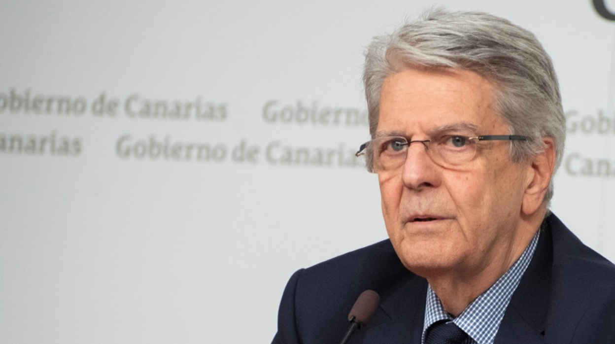 El portavoz del Ejecutivo, Julio Pérez, tras el Consejo de Gobierno de ayer