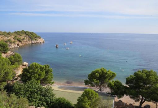 Embarcaciones de particulares en la playa Mascarat de Altea