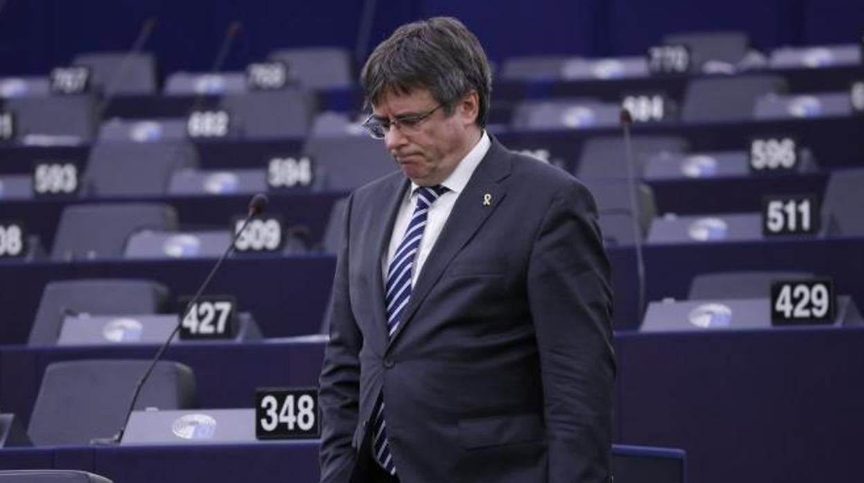 Carles Puigdemont, fotografiado en el Parlamento Europeo el pasado mayo