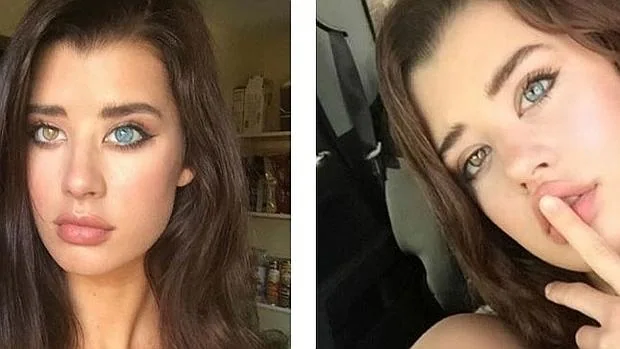 La modelo Sara McDaniel enamora a las redes sociales con sus ojos bicolor