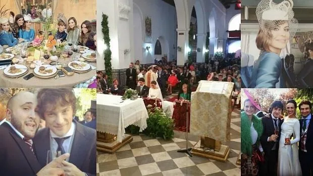 Kiko Rivera y Jordi Cruz, la mesa de la «cuchipandi», Eva y sus compañeros de MasterChef, María José Suárez y los novios después de comulgar en la iglesia