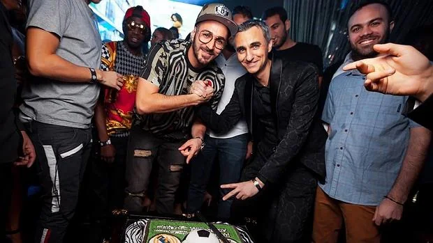 El fiestón de cumpleaños de Karim Benzema en el Cavalli Club de Dubai