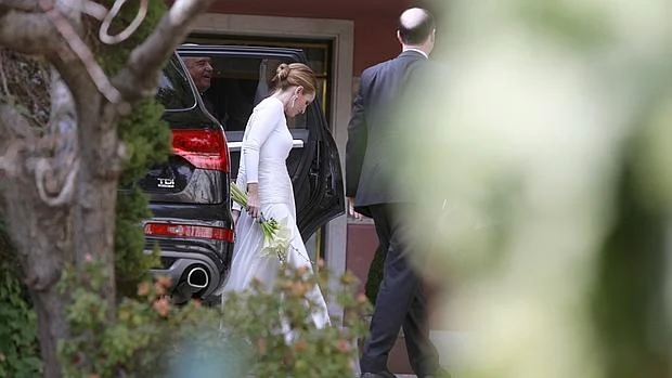 Andrea Pascual llega a la casa de la Infanta Doña Pilar en Puerta de Hierro
