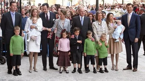 La Familia Real en la Misa de Palma en 2006
