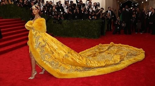 Rihanna en la pasada gala de los MET