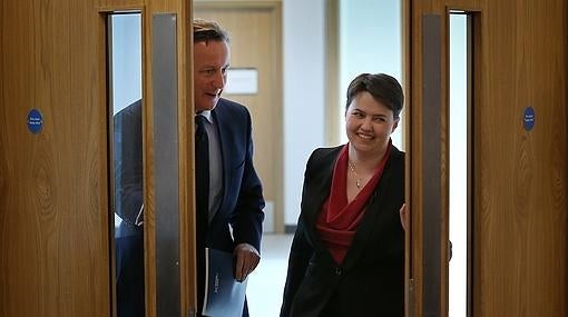 Ruth Davidson y David Cameron