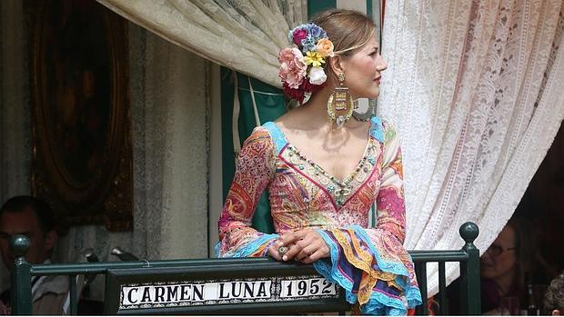 Flamencas vistas por el real el miércoles de Feria de Abril 2016