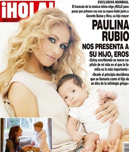 Paulina Rubio presenta a su segundo hijo