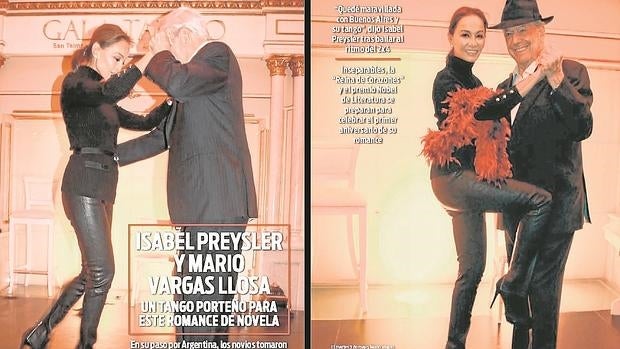 Isabel Preysler y Mario Vargas Llosa en la portada de «¡Hola!» Argentina