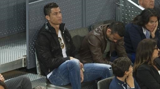 Cristiano Ronaldo y Hari en el Open de Tenis de Madrid, el 6 de mayo