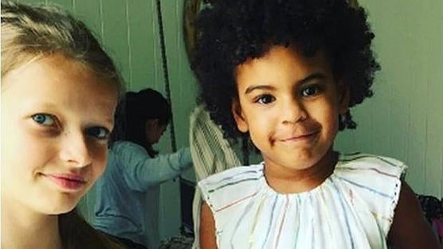 Apple Martin y Blue Ivy