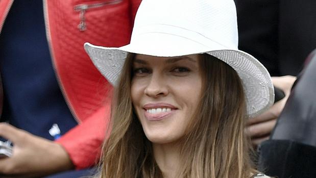 Hilary Swank en Roland Garros