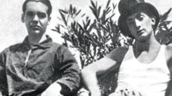 Federico García Lorca con Salvador Dali en Cadaqués el verano de 1927