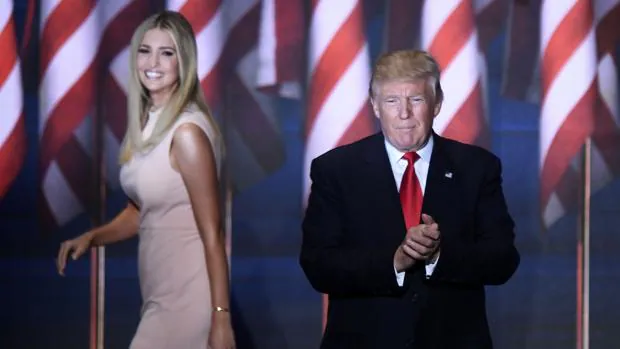 Donald Trump e Ivanka durante la Convención Republicana