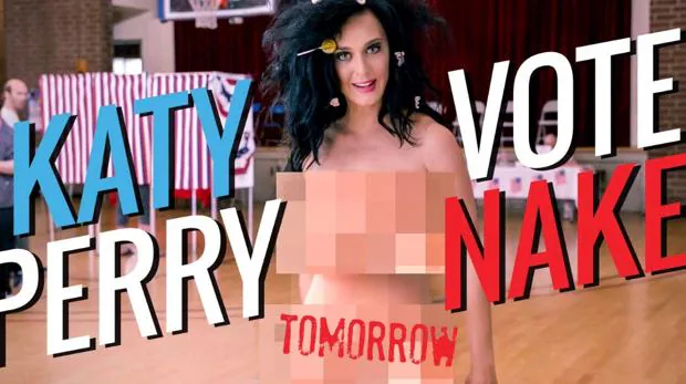 Twitter: Katy Perry se desnuda en apoyo a Hillary Clinton