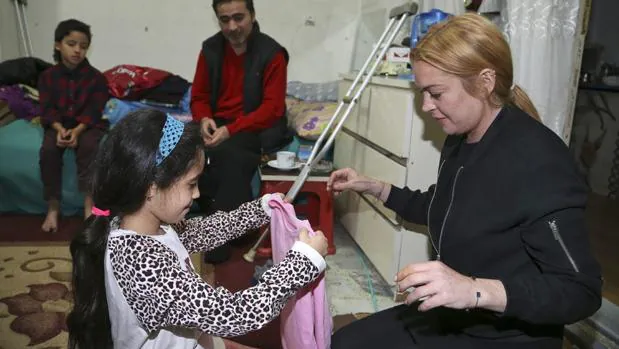 Lindsay Lohan viaja a Turquía para visitar a los refugiados sirios