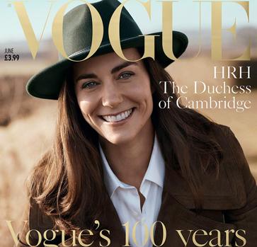 La duquesa de Cambridge portada de la revista Vogue